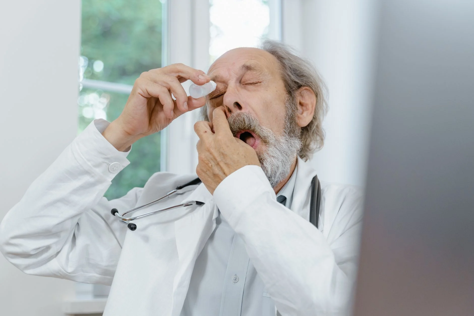 Eye shields are worn alongside eye drops during the first week after LASIK